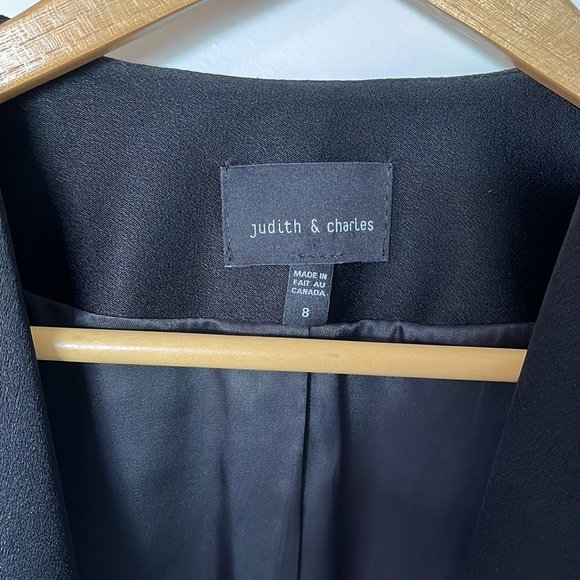 Judith & Charles Leather Trimmed Jacket - Picture 2 of 6